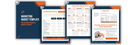 Marketing Budget Template for Manufacturers by ManoByte